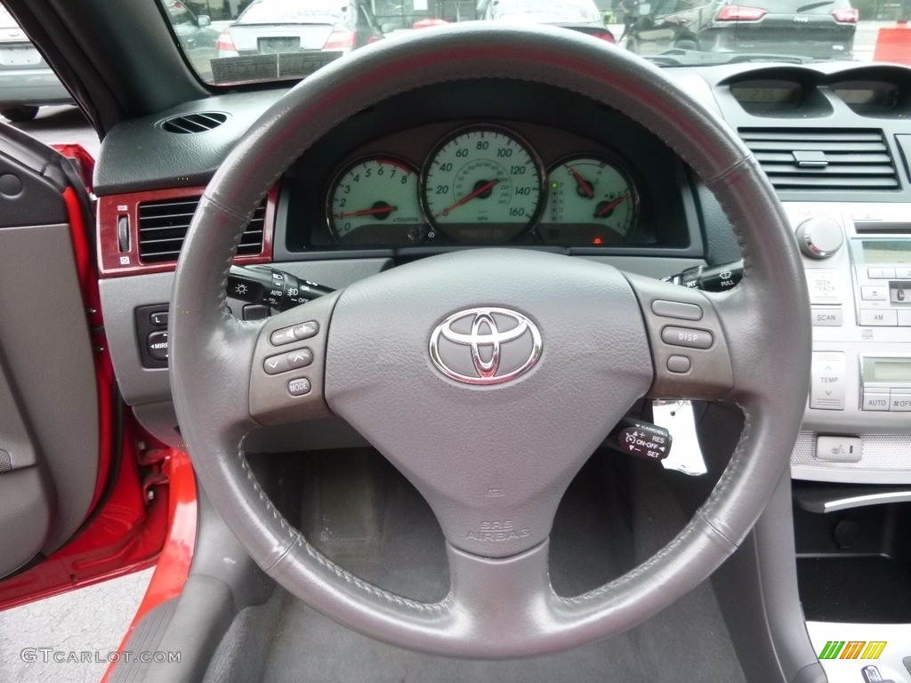 2005 Solara SLE V6 Convertible - Absolutely Red / Dark Stone photo #20