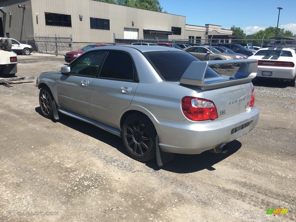 2005 Impreza WRX STi - Platinum Silver Metallic / Black/Blue Ecsaine photo #6