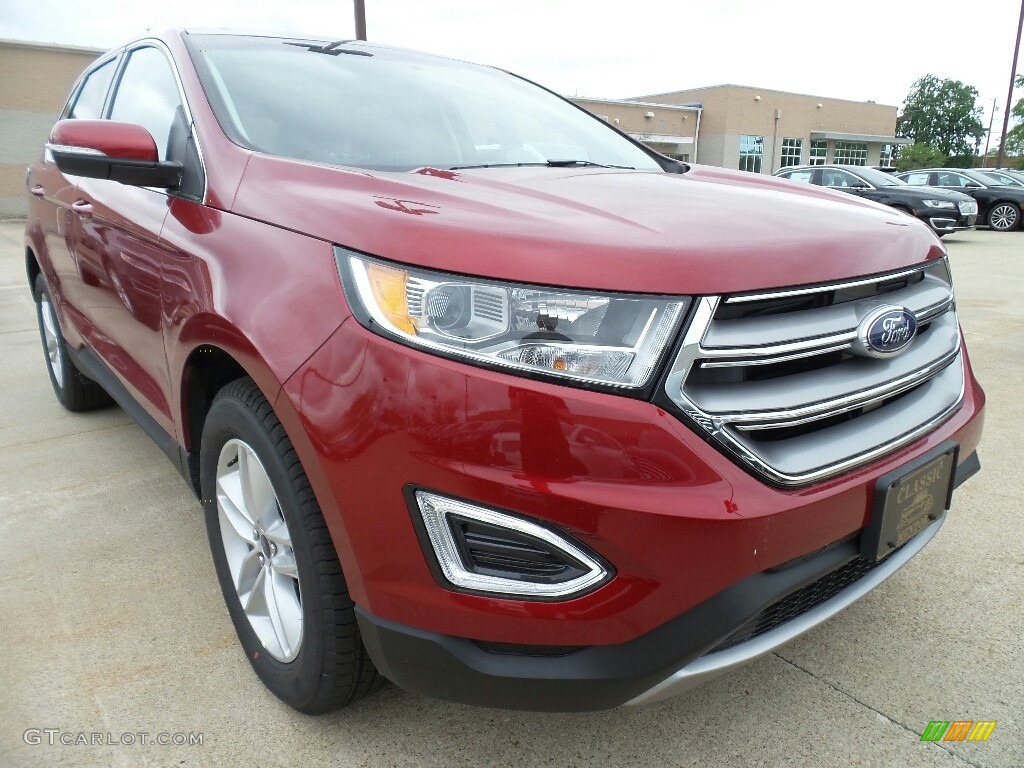 Ruby Red Metallic 2017 Ford Edge SEL AWD Exterior Photo #120898754
