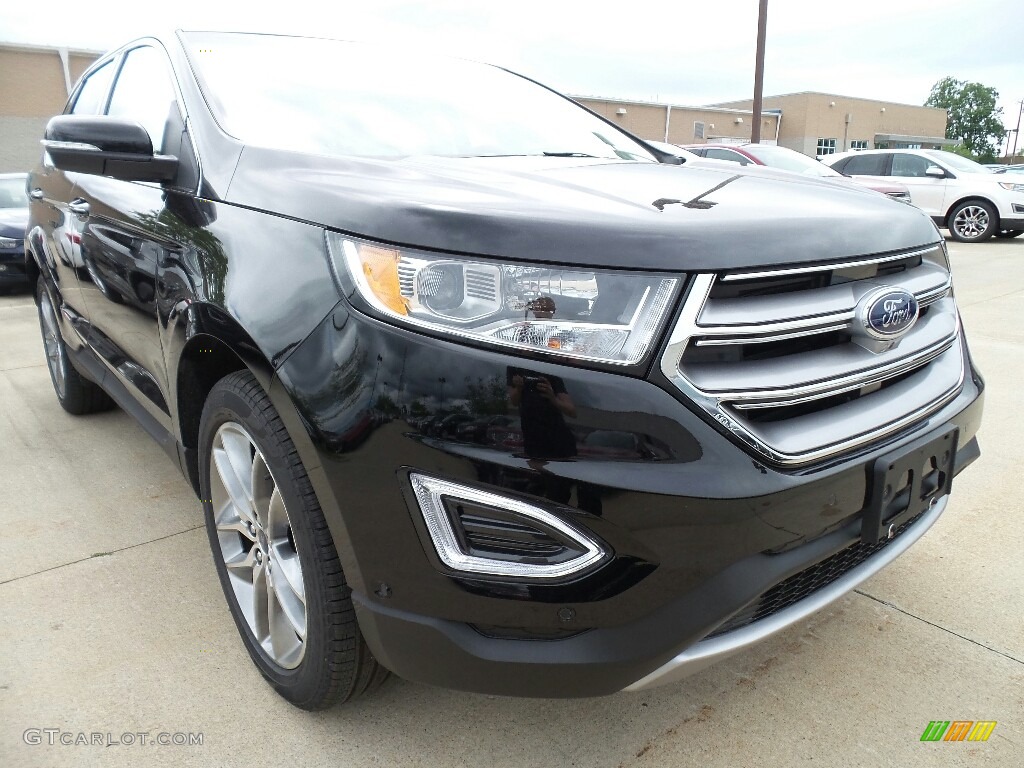 Shadow Black 2017 Ford Edge Titanium AWD Exterior Photo #120899480