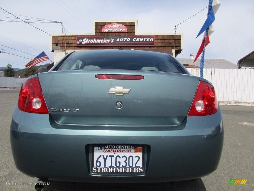 2009 Cobalt LT Sedan - Silver Moss Metallic / Gray photo #6