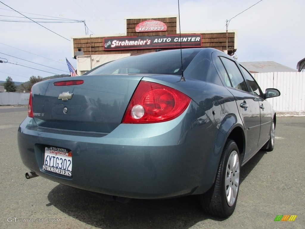 2009 Cobalt LT Sedan - Silver Moss Metallic / Gray photo #7