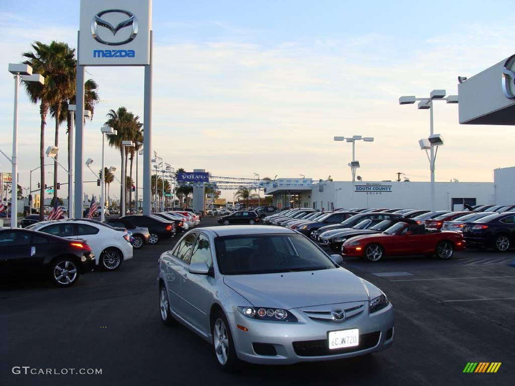 2008 MAZDA6 i Sport Sedan - Silver Metallic / Black photo #1