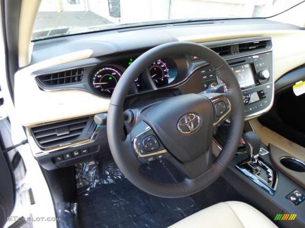 2017 Avalon Hybrid XLE Premium - Blizzard Pearl White / Almond photo #9
