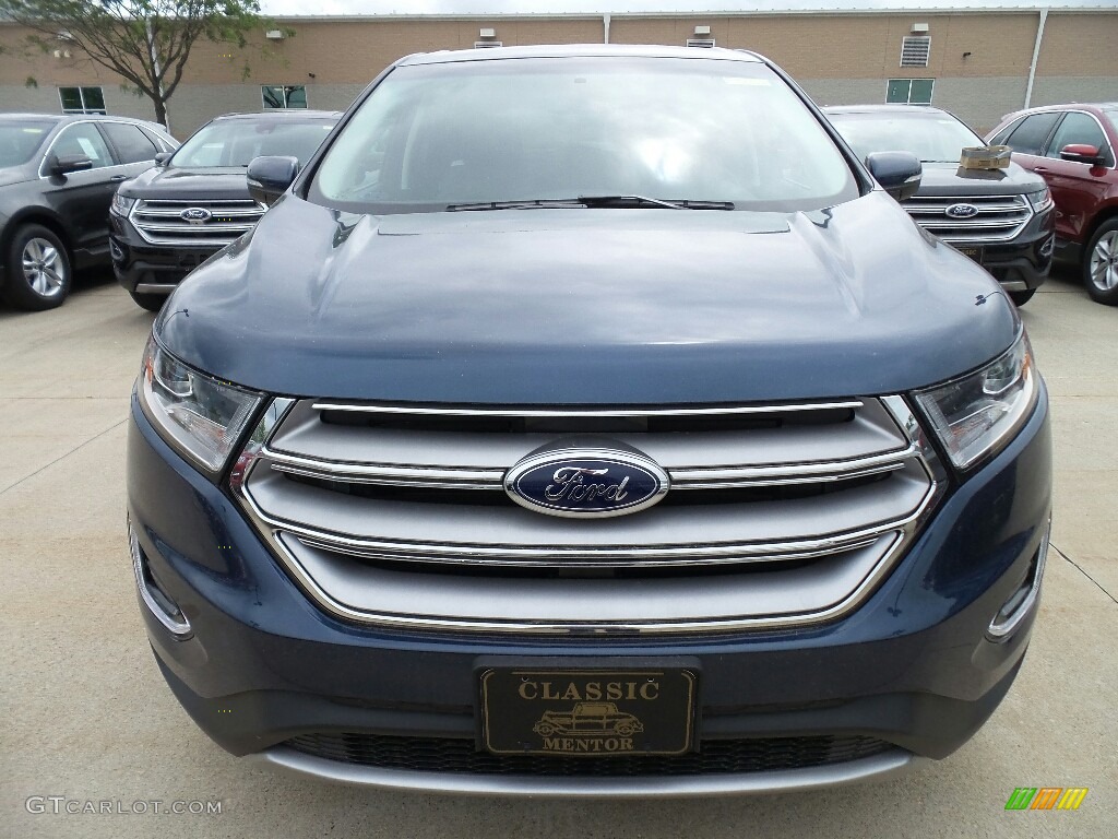 2017 Edge Titanium AWD - Blue Jeans Metallic / Ebony photo #2