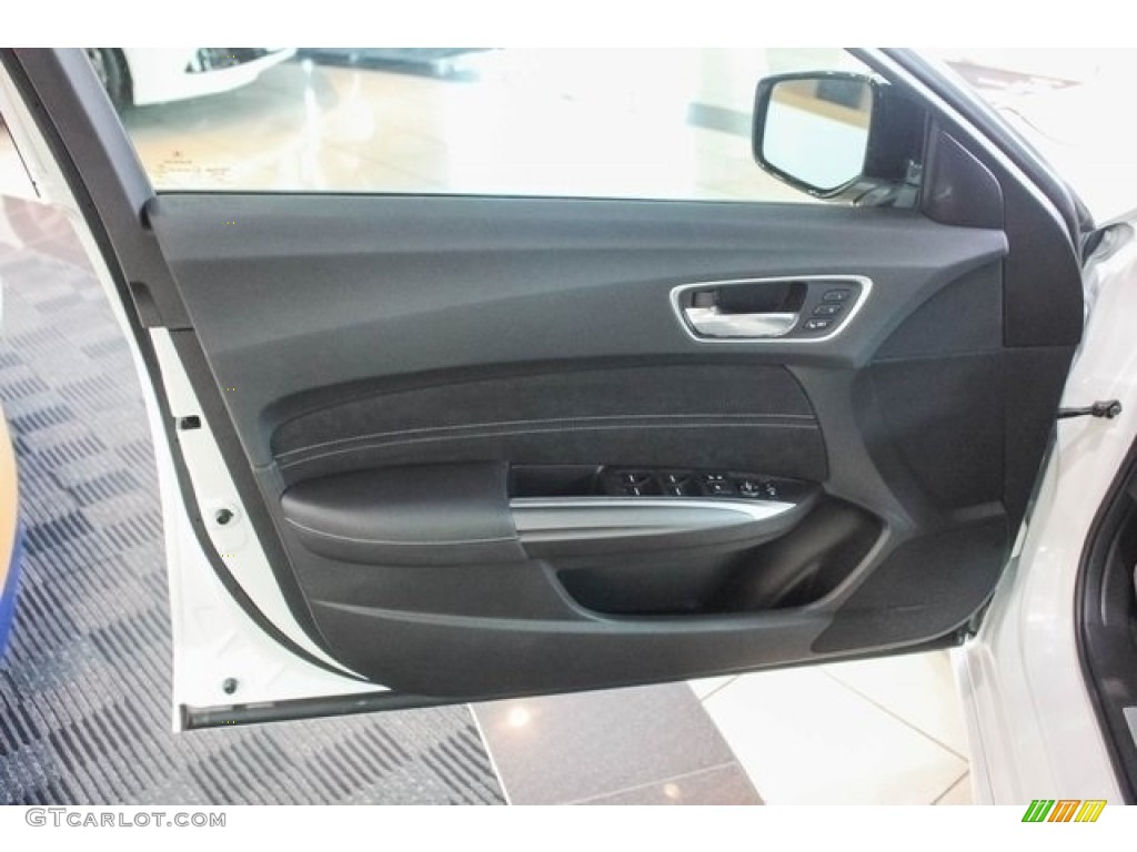 2018 Acura TLX V6 SH-AWD A-Spec Sedan Ebony Door Panel Photo #120902666