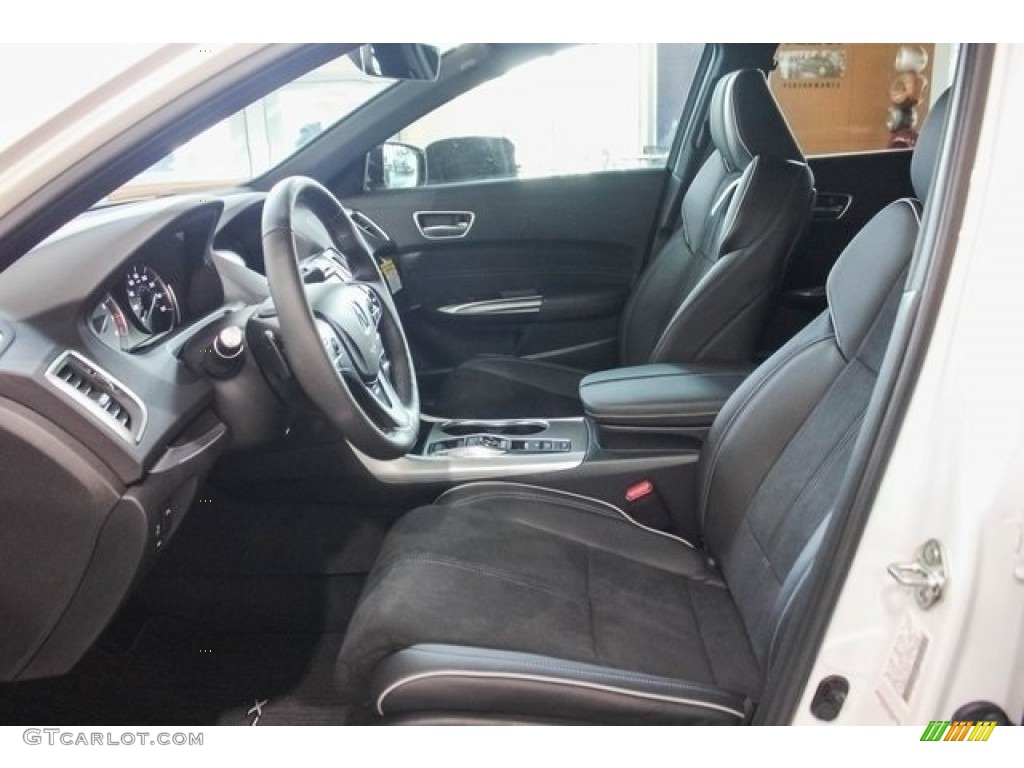 Ebony Interior 2018 Acura TLX V6 SH-AWD A-Spec Sedan Photo #120902684