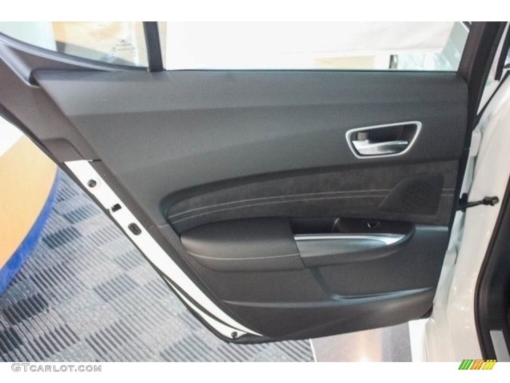 2018 Acura TLX V6 SH-AWD A-Spec Sedan Ebony Door Panel Photo #120902699