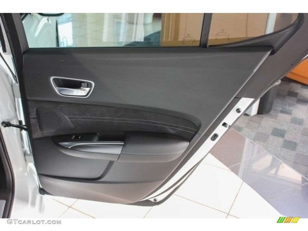 2018 Acura TLX V6 SH-AWD A-Spec Sedan Ebony Door Panel Photo #120902753