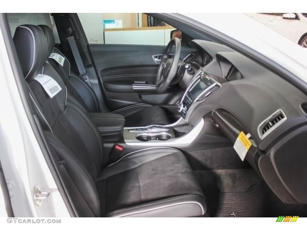 Ebony Interior 2018 Acura TLX V6 SH-AWD A-Spec Sedan Photo #120902807