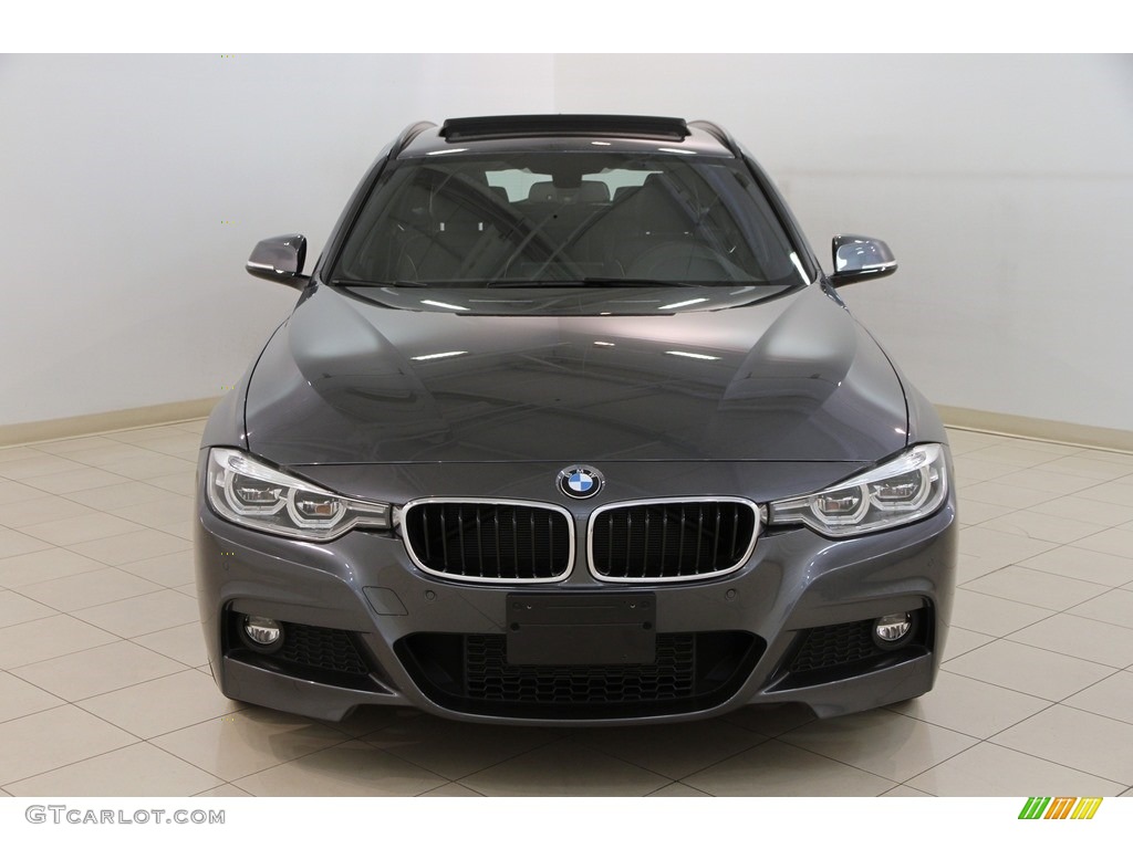 2017 3 Series 330i xDrive Sports Wagon - Mineral Grey Metallic / Black photo #2
