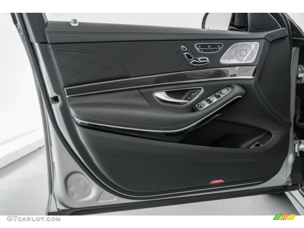 2017 Mercedes-Benz S 63 AMG 4Matic Sedan Black Door Panel Photo #120903344