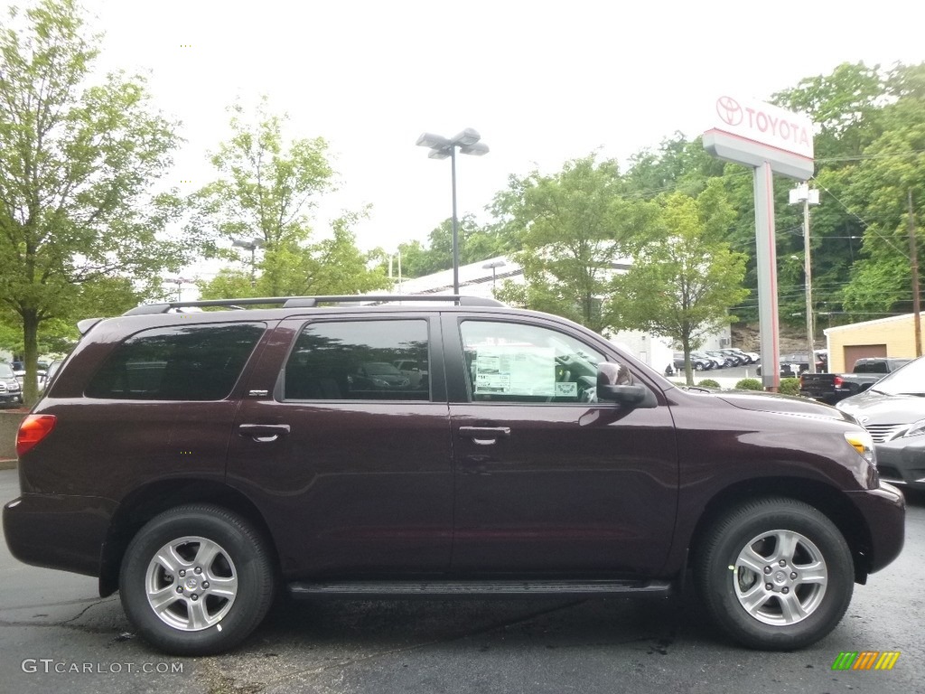 2017 Sequoia SR5 4x4 - Sizzling Crimson Mica / Graphite photo #2
