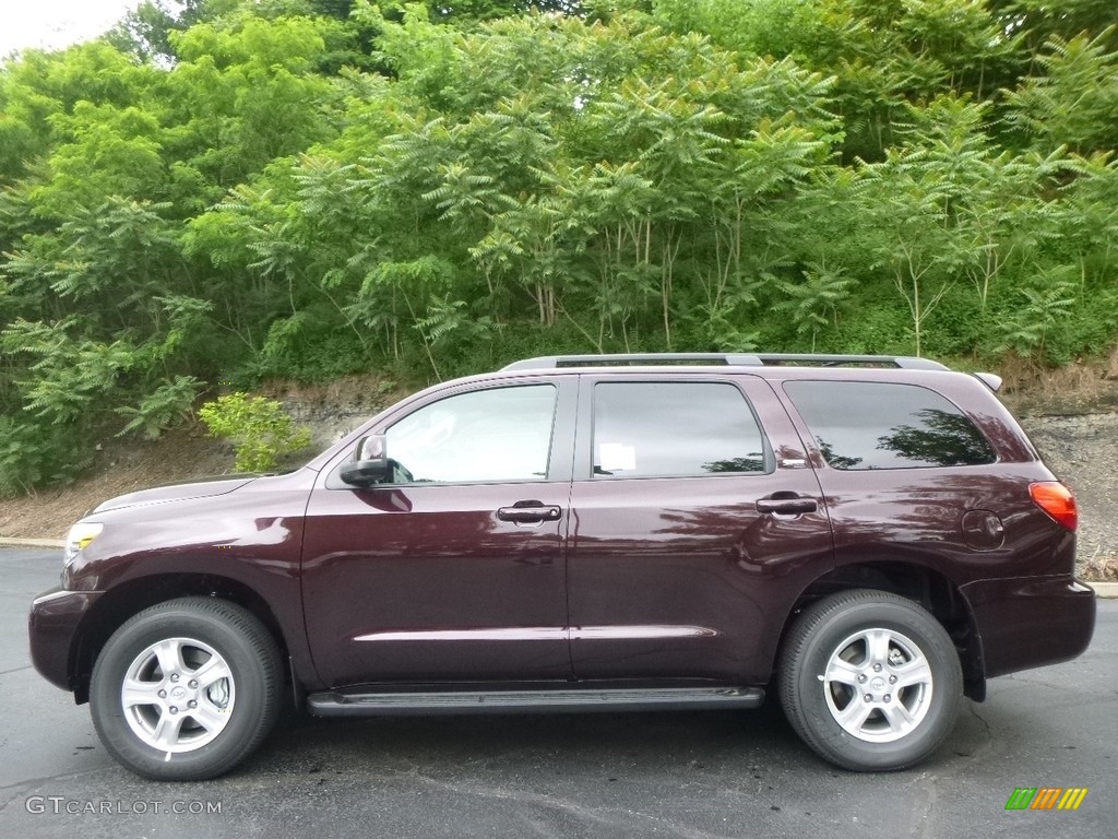 Sizzling Crimson Mica 2017 Toyota Sequoia SR5 4x4 Exterior Photo #120904013