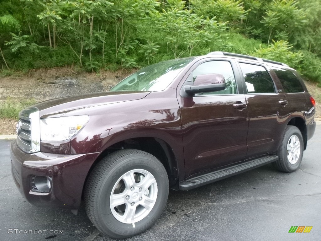 Sizzling Crimson Mica 2017 Toyota Sequoia SR5 4x4 Exterior Photo #120904046