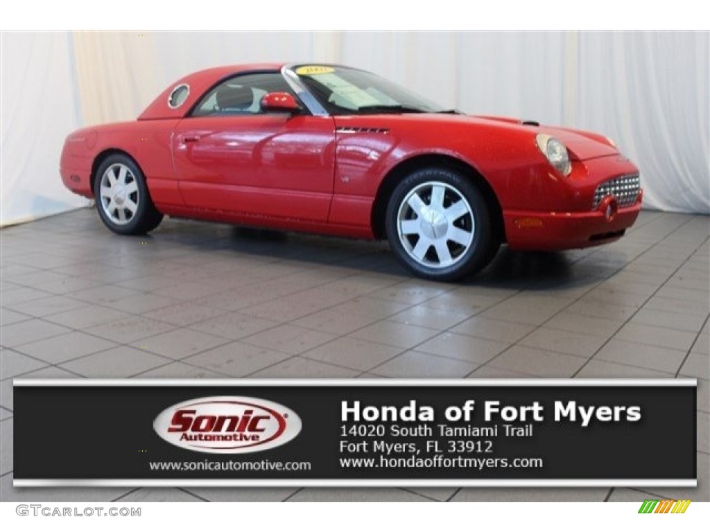 2002 Thunderbird Deluxe Roadster - Torch Red / Torch Red photo #1