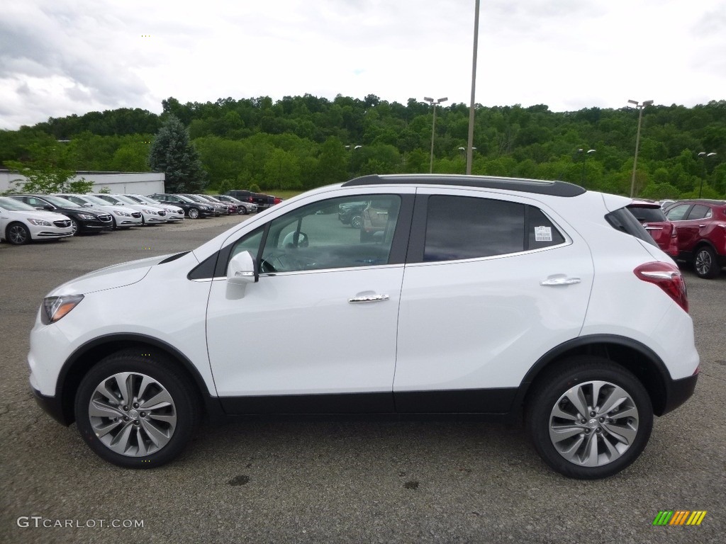 2017 Encore Preferred AWD - Summit White / Ebony photo #9