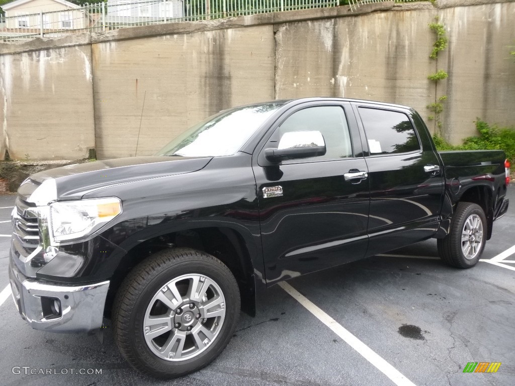 2017 Tundra 1794 CrewMax 4x4 - Midnight Black Metallic / 1794 Edition Black/Brown photo #4