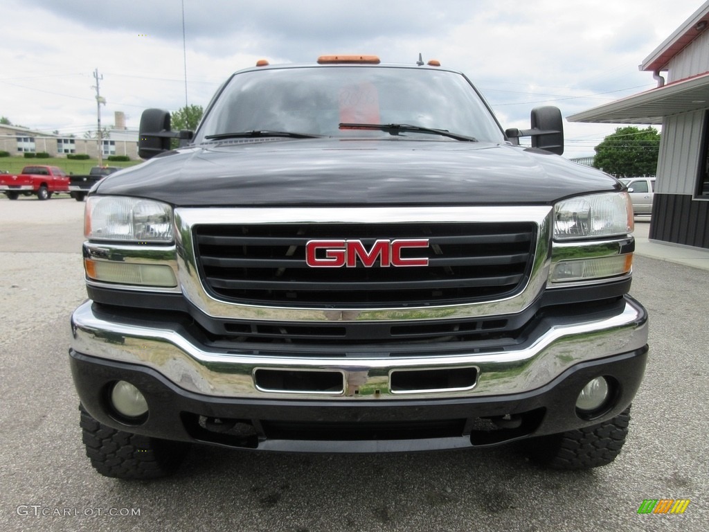 2006 Sierra 2500HD SLT Crew Cab 4x4 - Onyx Black / Dark Pewter photo #3