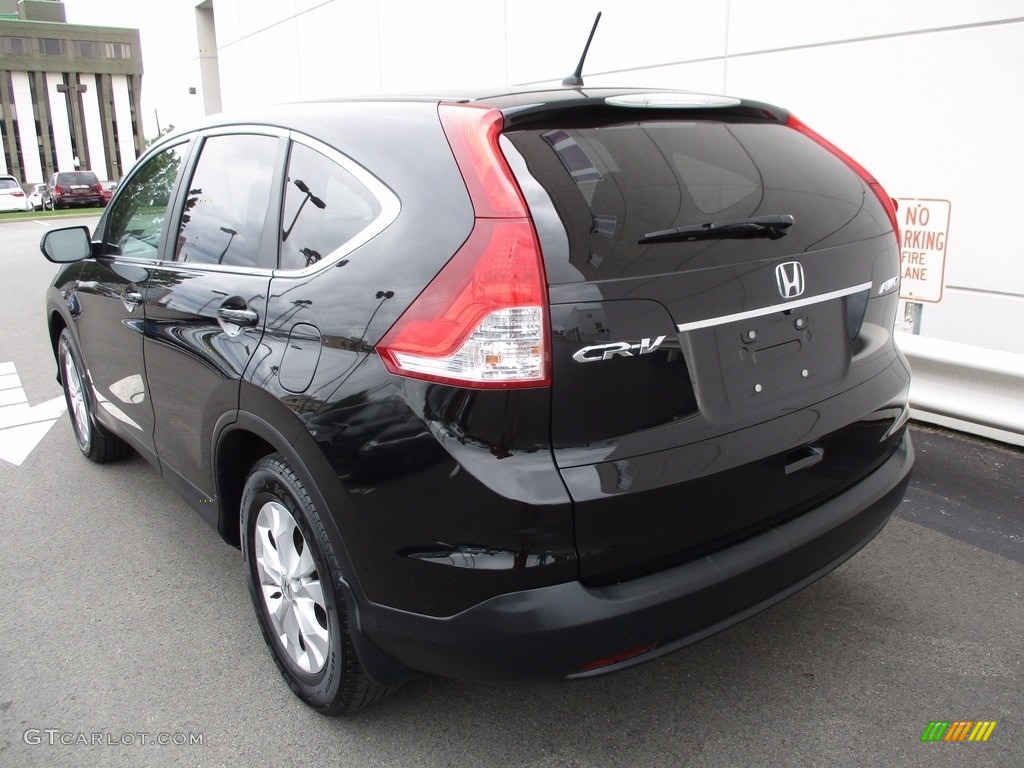 2014 CR-V EX AWD - Crystal Black Pearl / Black photo #4