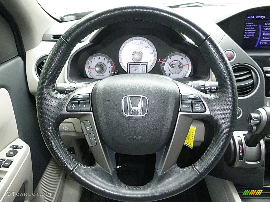 2015 Pilot EX-L 4WD - Alabaster Silver Metallic / Gray photo #33