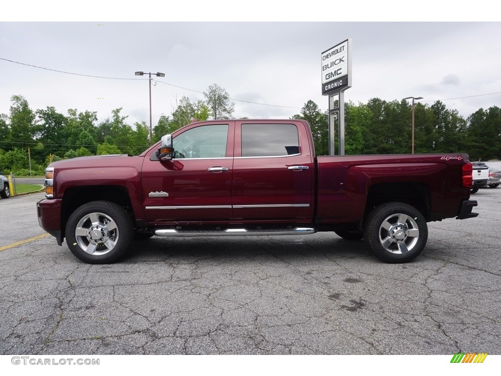 2017 Silverado 2500HD High Country Crew Cab 4x4 - Butte Red Metallic / High Country Saddle photo #4