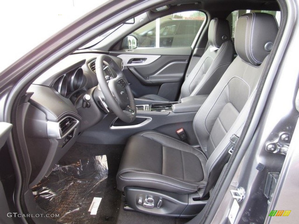 Ebony Interior 2018 Jaguar F-PACE 35t AWD R-Sport Photo #120913244