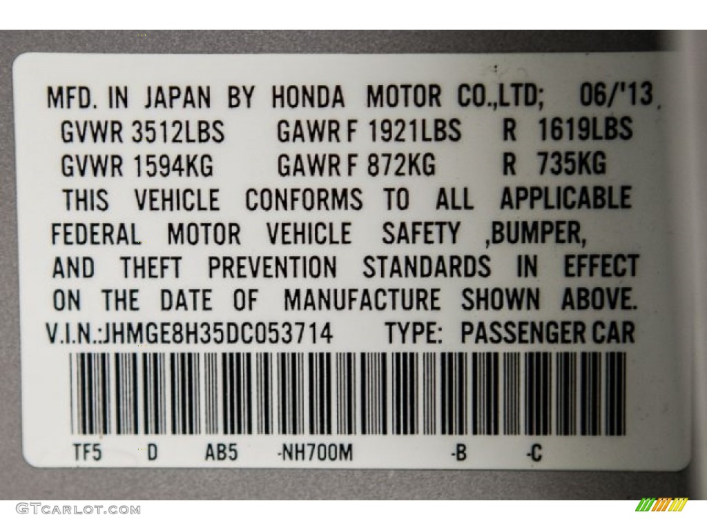 2013 Fit  - Alabaster Silver Metallic / Gray photo #21