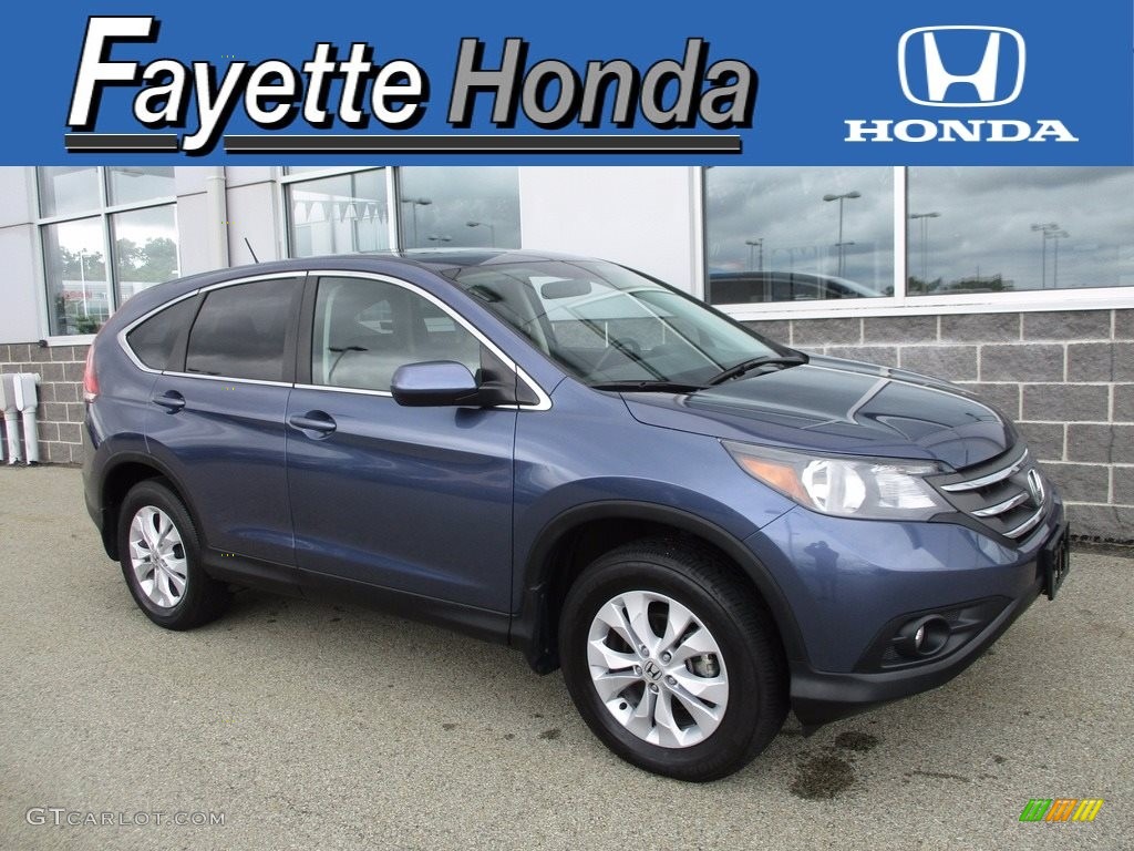 2014 CR-V EX AWD - Twilight Blue Metallic / Gray photo #1