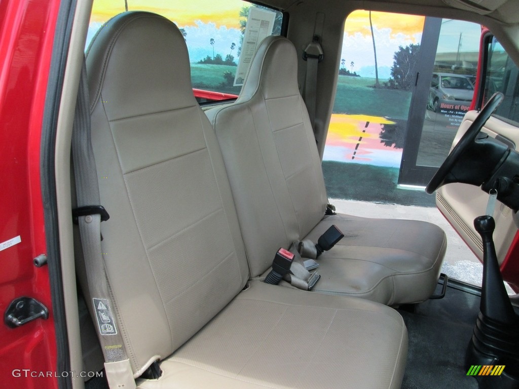 2002 Ranger XL Regular Cab - Bright Red / Medium Prairie Tan photo #15