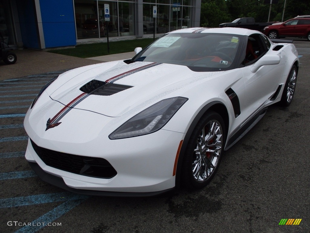 Arctic White 2017 Chevrolet Corvette Z06 Coupe Exterior Photo #120915032