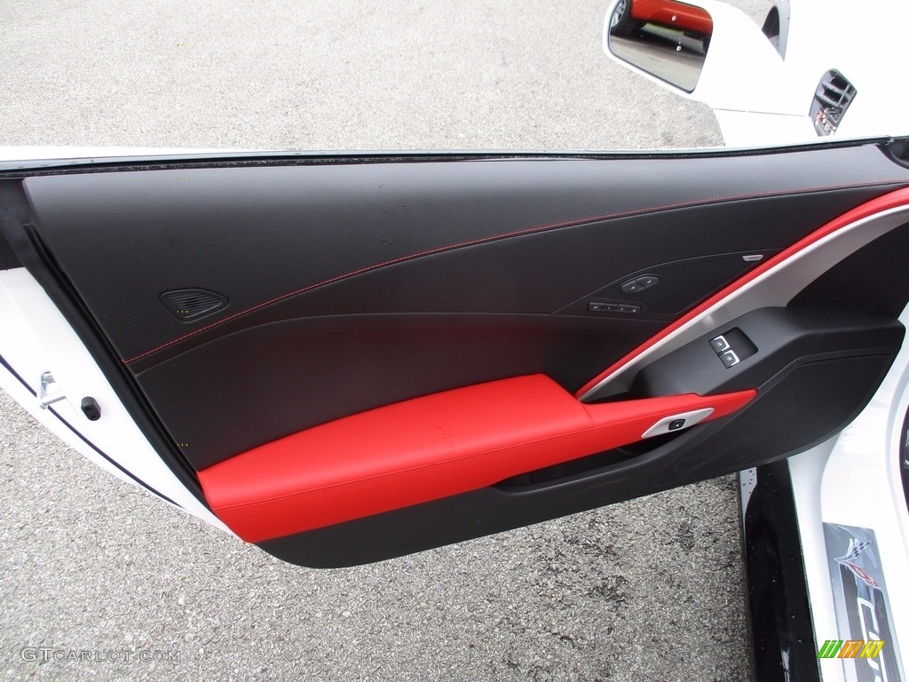 2017 Chevrolet Corvette Z06 Coupe Adrenaline Red Door Panel Photo #120915053