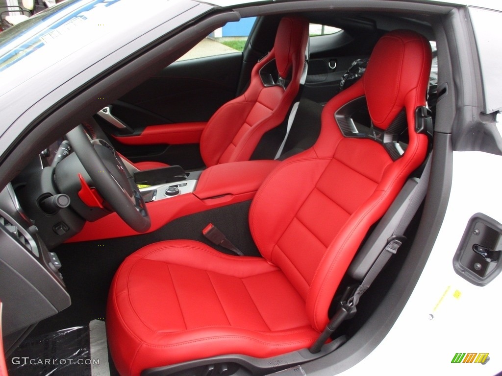 2017 Corvette Z06 Coupe - Arctic White / Adrenaline Red photo #14