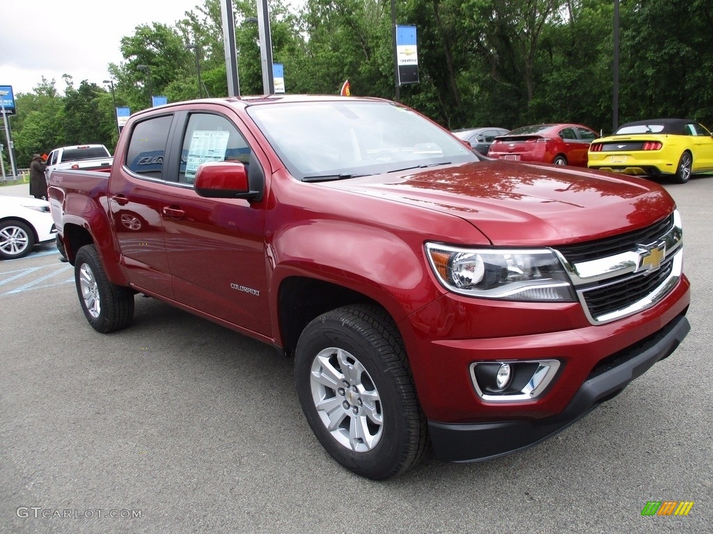 Cajun Red Tintcoat 2017 Chevrolet Colorado LT Crew Cab 4x4 Exterior Photo #120915680
