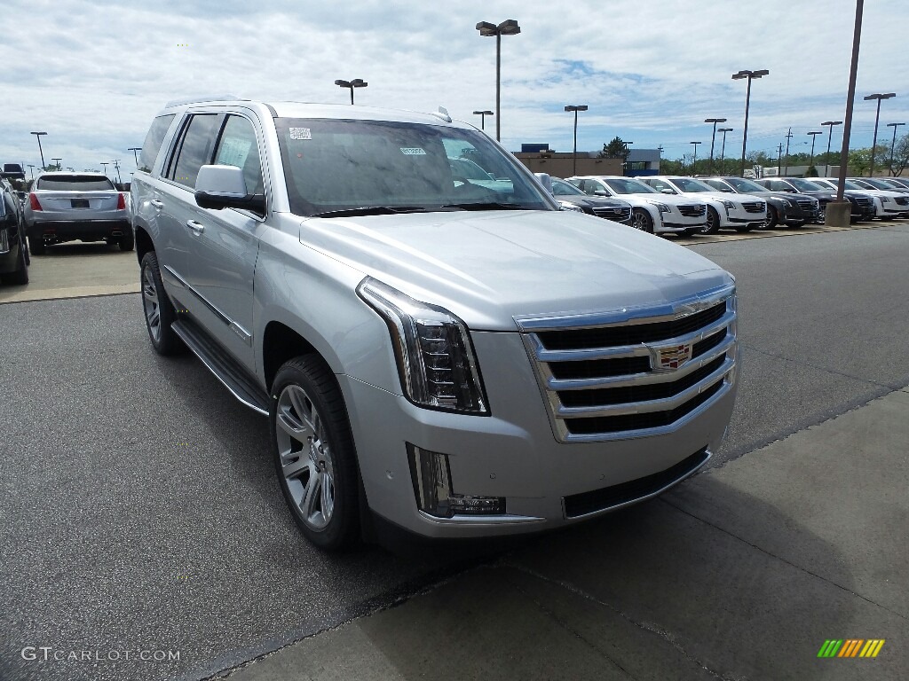 Radiant Silver Metallic 2017 Cadillac Escalade Luxury 4WD Exterior Photo #120917704