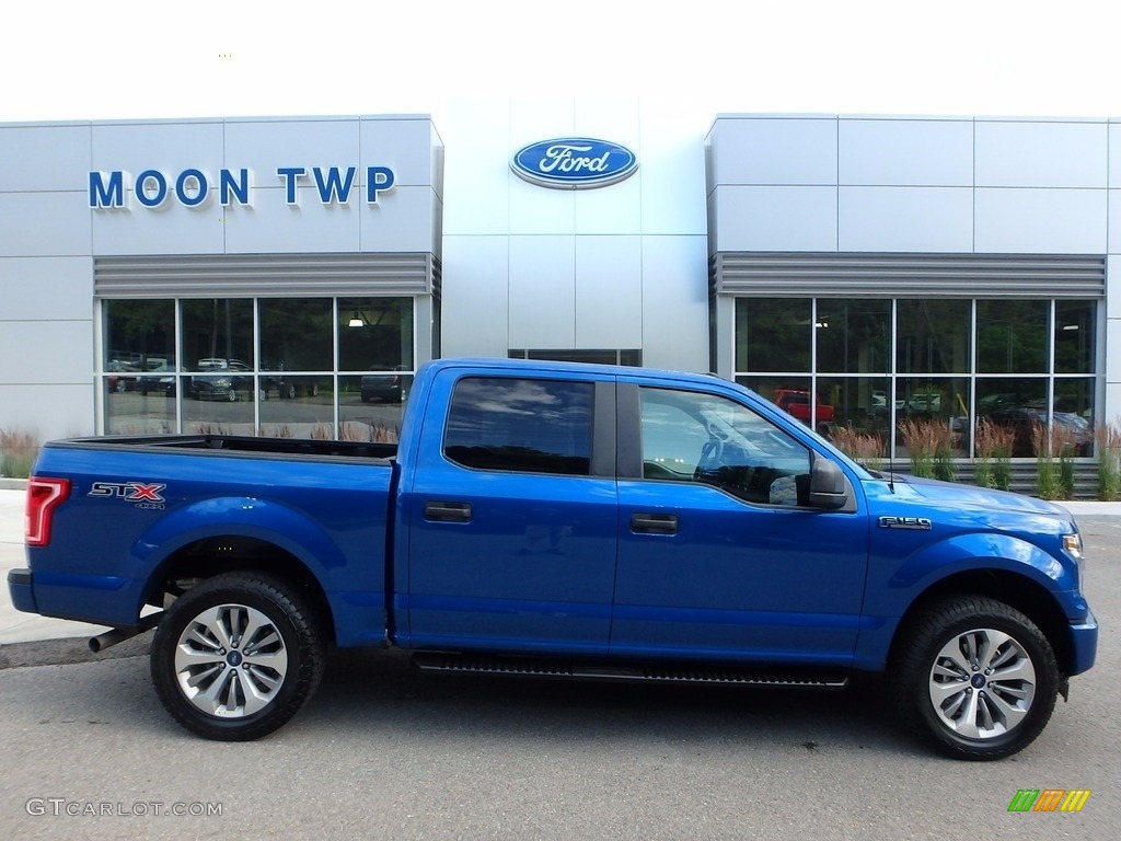 2017 F150 XL SuperCrew 4x4 - Lightning Blue / Earth Gray photo #1