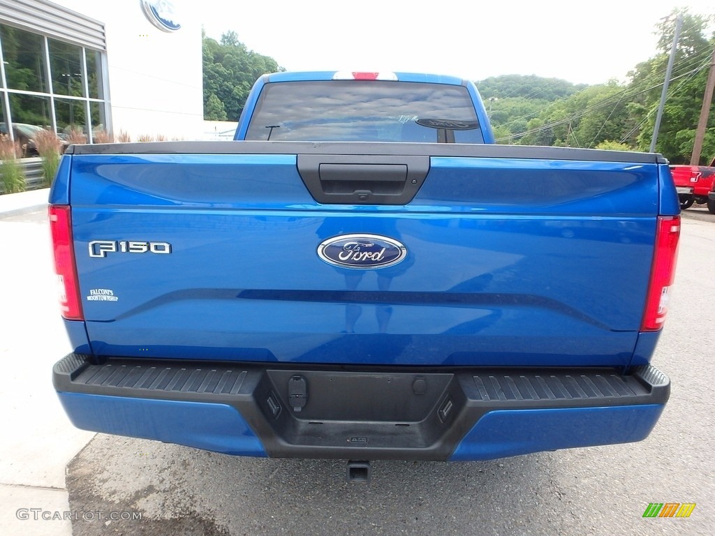 2017 F150 XL SuperCrew 4x4 - Lightning Blue / Earth Gray photo #3