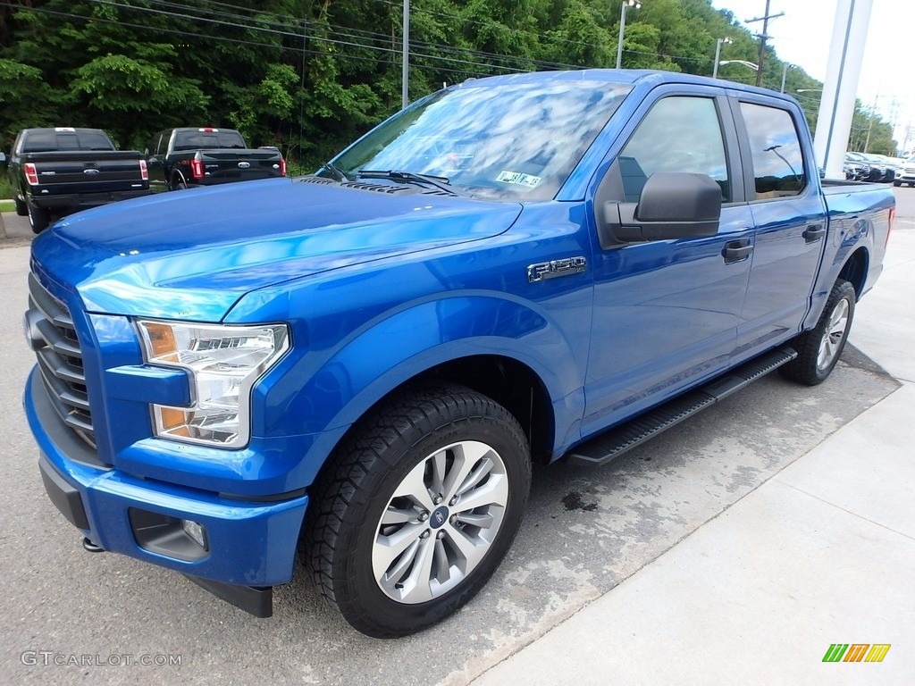 2017 F150 XL SuperCrew 4x4 - Lightning Blue / Earth Gray photo #6