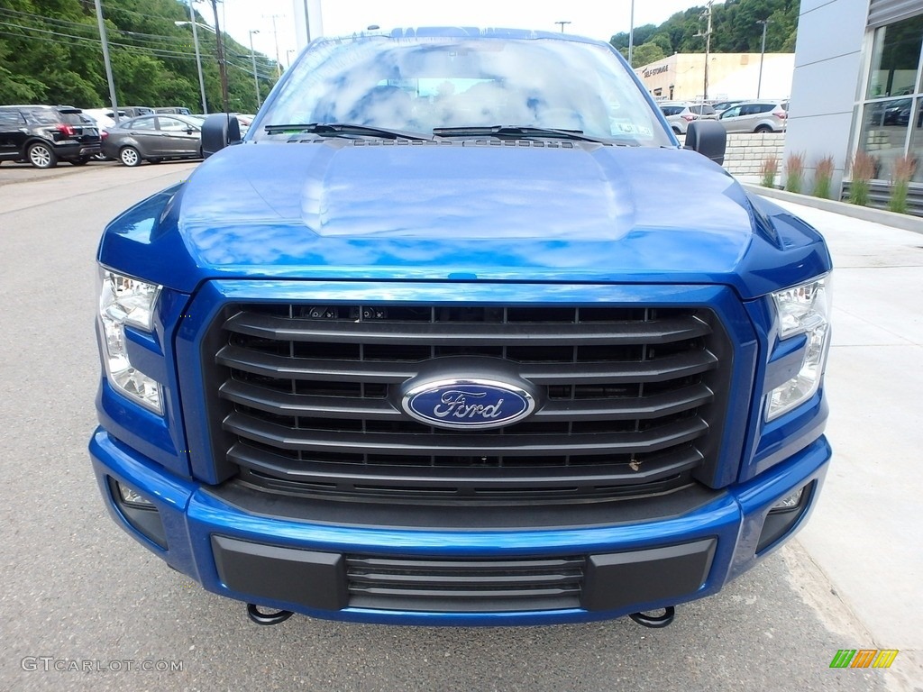 2017 F150 XL SuperCrew 4x4 - Lightning Blue / Earth Gray photo #7
