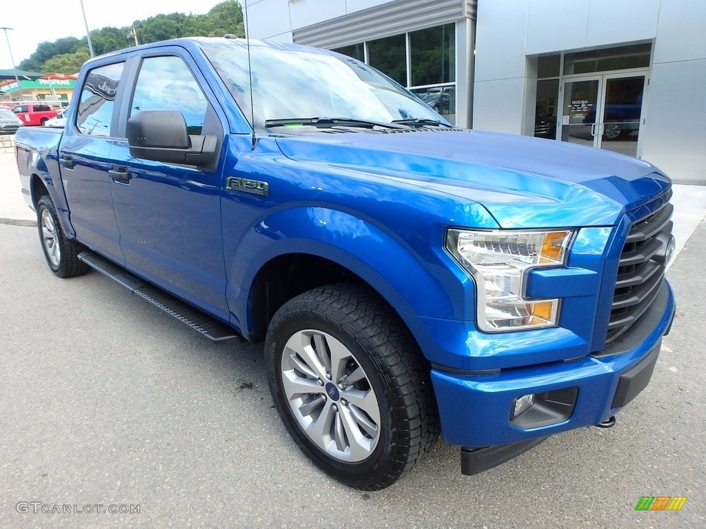 2017 F150 XL SuperCrew 4x4 - Lightning Blue / Earth Gray photo #8