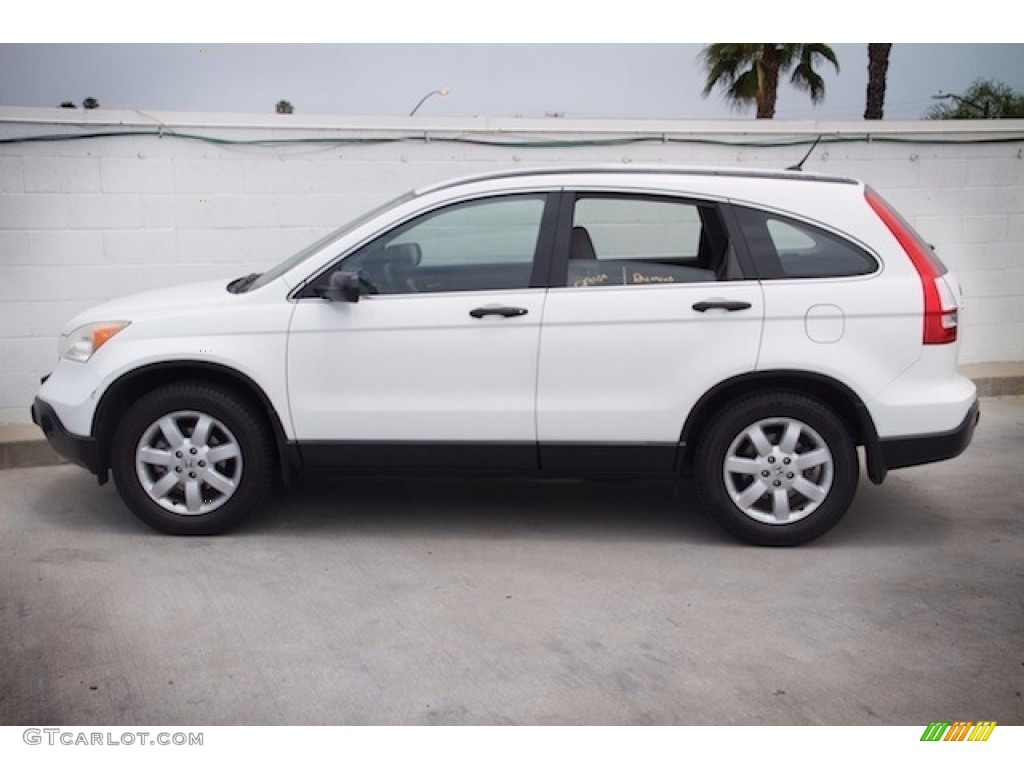2007 CR-V LX - Taffeta White / Gray photo #8