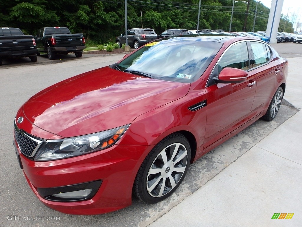2011 Optima SX - Spicy Red / Black Sport photo #7