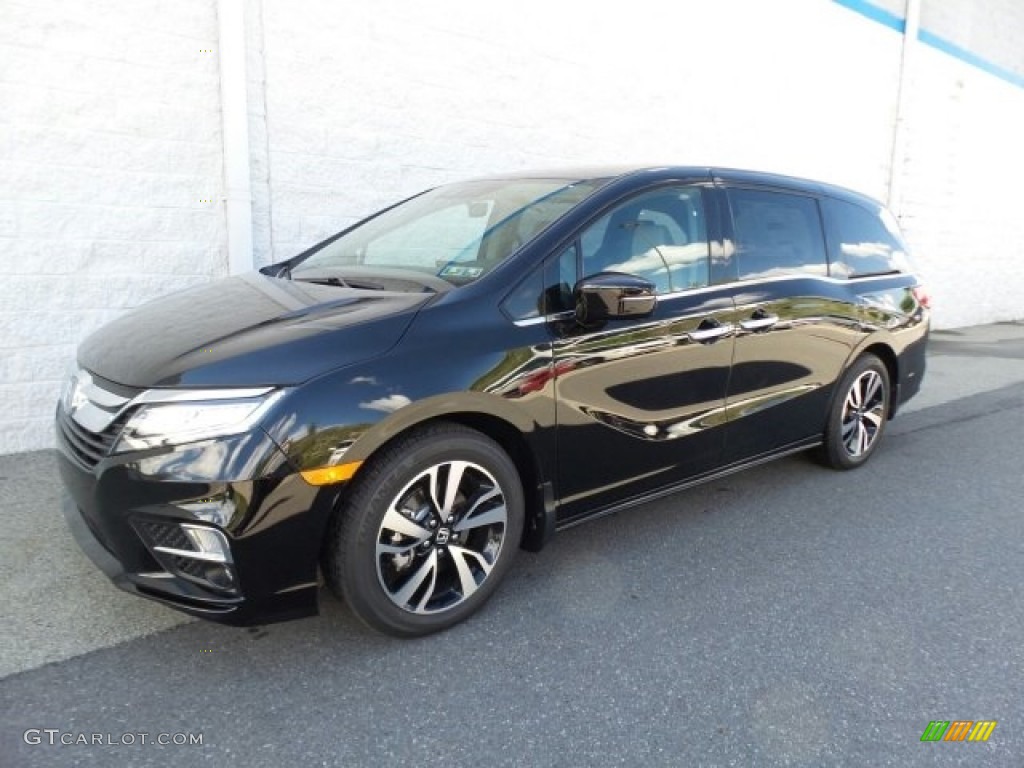 Crystal Black Pearl 2018 Honda Odyssey Elite Exterior Photo #120924469