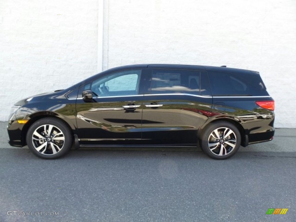 Crystal Black Pearl 2018 Honda Odyssey Elite Exterior Photo #120924481