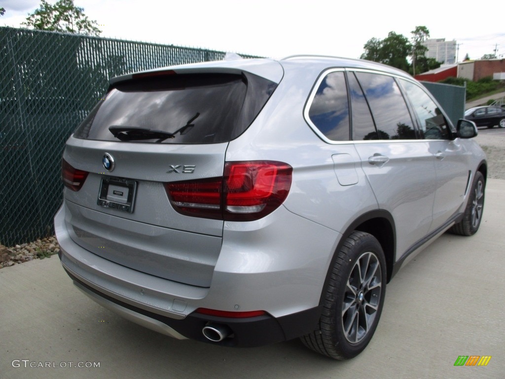 2017 X5 xDrive35i - Glacier Silver Metallic / Black photo #4