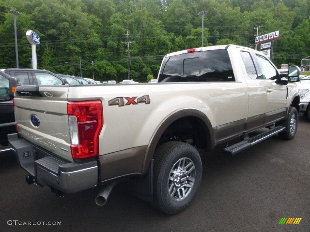 2017 F250 Super Duty XLT SuperCab 4x4 - White Gold / Black photo #2