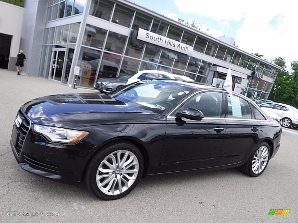 2014 A6 2.0T quattro Sedan - Phantom Black Pearl / Black photo #1