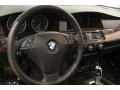 2010 BMW 5 Series Black Dakota Leather Interior Steering Wheel Photo