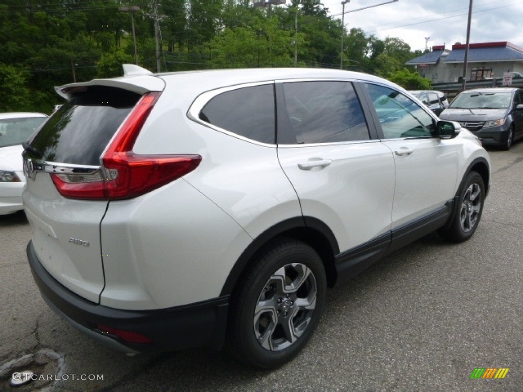 2017 CR-V EX AWD - White Diamond Pearl / Black photo #4