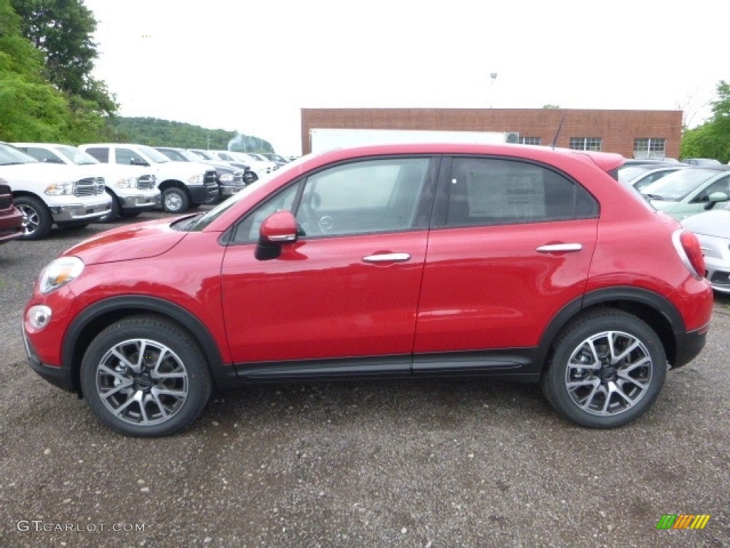 Rosso Passione (Red) 2017 Fiat 500X Trekking AWD Exterior Photo #120929257